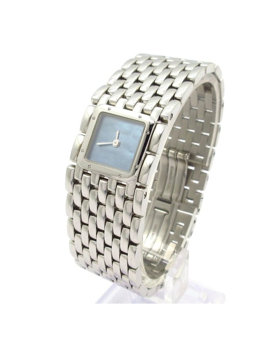 Cartier Watch Panthere Ribbon Shell Dial SS Blue - Picture 2 of 9